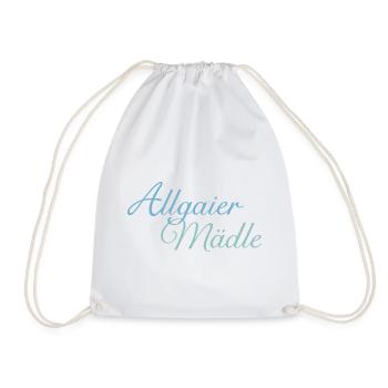 Allgaier Mädle Mädchen aus dem Allgäu (Hell) - Turnbeutel - Weiß - Vorne