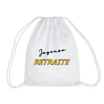 RETRAITE. BONNE RETRAITE. JOYEUSE RETRAITE - Sac de sport léger - blanc - Devant