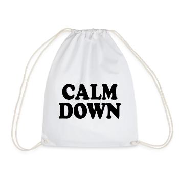 Calm down - Turnbeutel - Weiß - Vorne