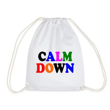 Calm down - Turnbeutel - Weiß - Vorne