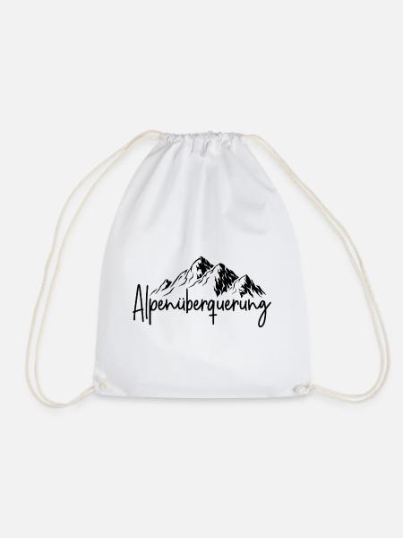 Alpenüberquerung - Turnbeutel - Weiß
