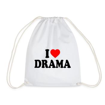 I love drama - Turnbeutel - Weiß - Vorne