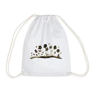 Fleur - Sac de sport léger - blanc - Devant