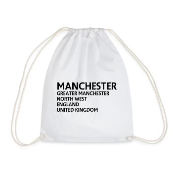 Manchester – Angleterre Lyrique - Sac de sport léger - blanc - Devant