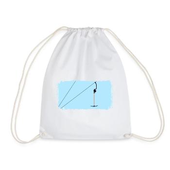 Ankerlift | Lift-me, ski, sports d’hiver, forfaits ski - Sac de sport léger - blanc - Devant