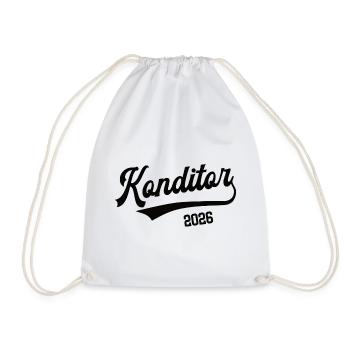 Confectioner 2026 Occupation Confectionery Apprenticeship Apprentice - Drawstring Bag - white - Front