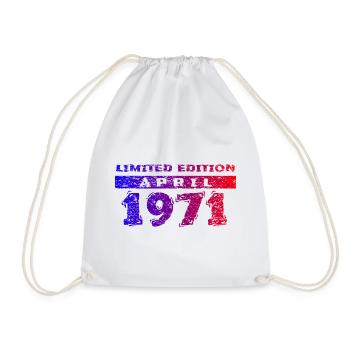 55e anniversaire Édition Limitée 04/1971 - Sac de sport léger - blanc - Devant