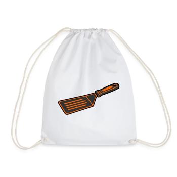 Grill Turner BBQ Spatula Grill Master Cooking - Drawstring Bag - white - Front