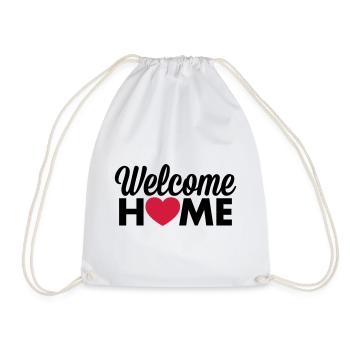 Coeur de Welcome Home - Sac de sport léger - blanc - Devant