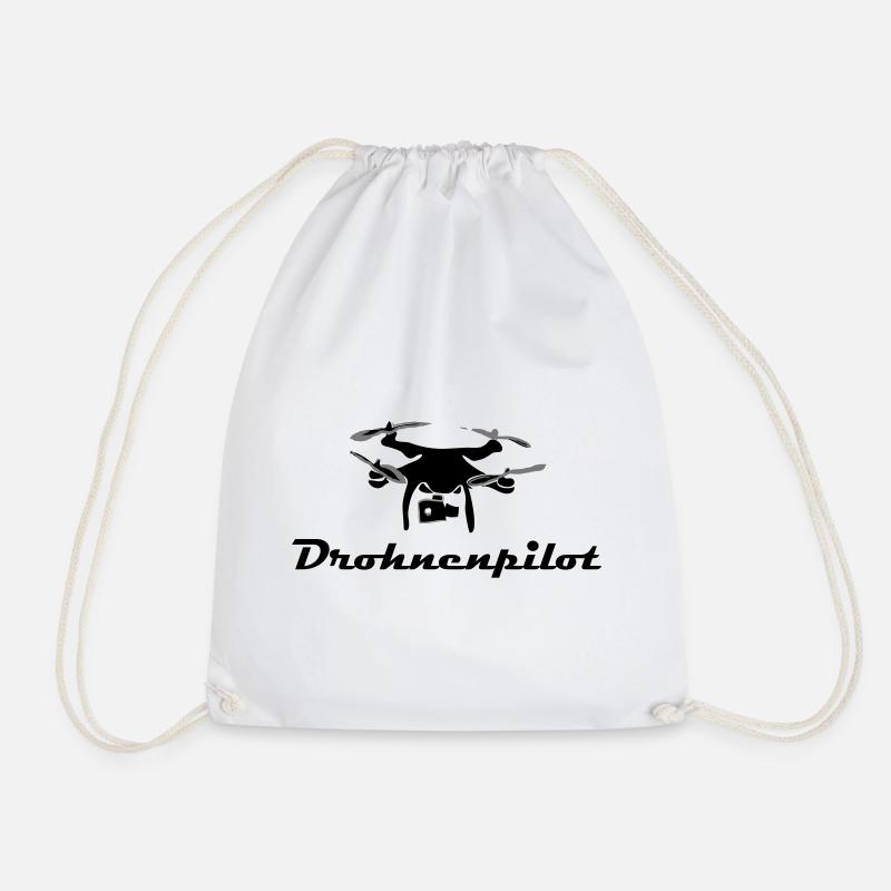Drohnen Pilot - Turnbeutel - Weiß