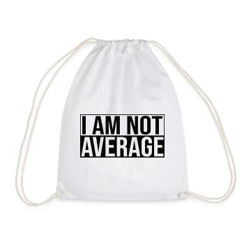 Je ne suis pas moyen - Sac de sport léger - blanc - Devant