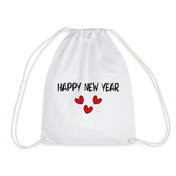BONNE ANNEE. SAINT SYLVESTRE. NOUVELLE ANNÉE - Sac de sport léger - blanc - Devant