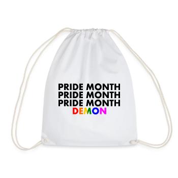 pride month demon - Turnbeutel - Weiß - Vorne