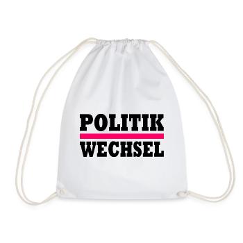politikwechsel - Turnbeutel - Weiß - Vorne