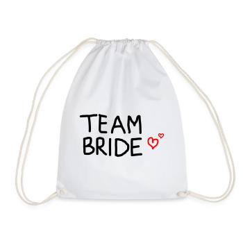Team Bride - Turnbeutel - Weiß - Vorne