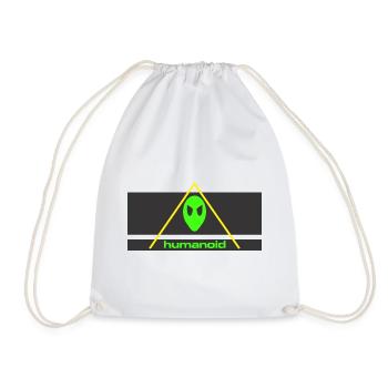 humanoid festival - Drawstring Bag - white - Front