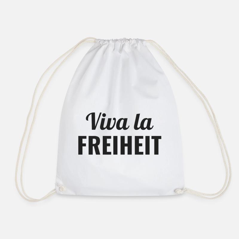Viva la Freiheit - Freiheitsgeist - Turnbeutel - Weiß