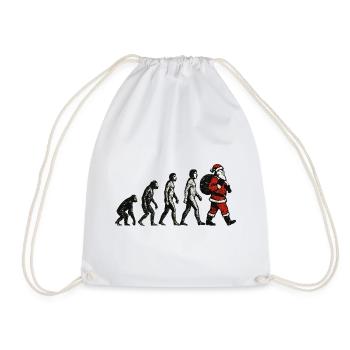 T-shirt Père Noël drôle cadeau de Noël - Sac de sport léger - blanc - Devant