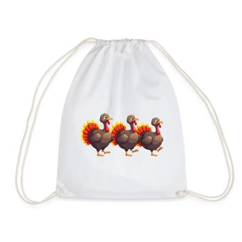 Thanksgiving Truthahn Baby - Turnbeutel - Weiß - Vorne