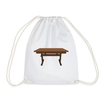 Illustration rustique en bois des Mufuti - Sac de sport léger - blanc - Devant