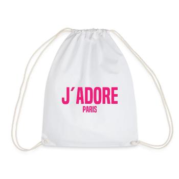 J’Adore Paris - J’aime Paris - France - Frankreich - Sac de sport léger - blanc - Devant
