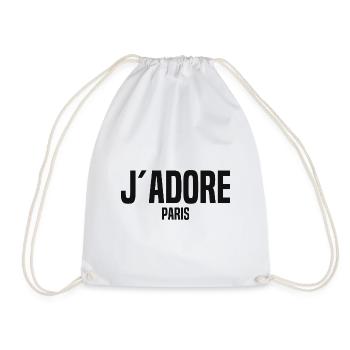 J’Adore Paris - J’aime Paris - France - Frankreich - Sac de sport léger - blanc - Devant