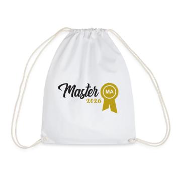 Master 2026 Graduation Graduation - Drawstring Bag - white - Front