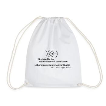 By electricity - Drawstring Bag - white - Front