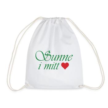 Sunne in my heart - Drawstring Bag - white - Front