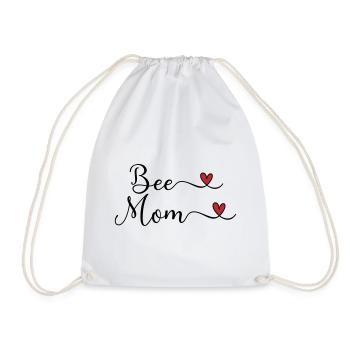 Beekeeper - Bee Mom - Drawstring Bag - white - Front