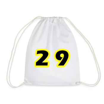 29 Symbole numérique - Sac de sport léger - blanc - Devant