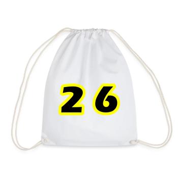Symbole du chiffre 26 - Sac de sport léger - blanc - Devant