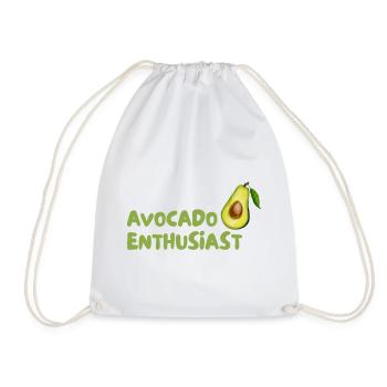 Avocado Enthusiast Design - Sac de sport léger - blanc - Devant