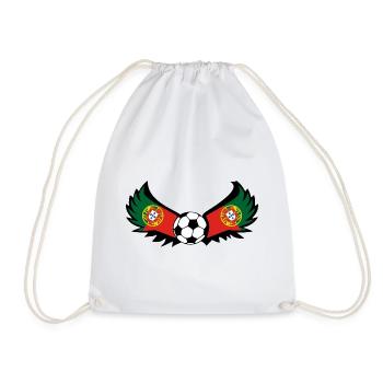 Soccer Portugal - Drawstring Bag - white - Front