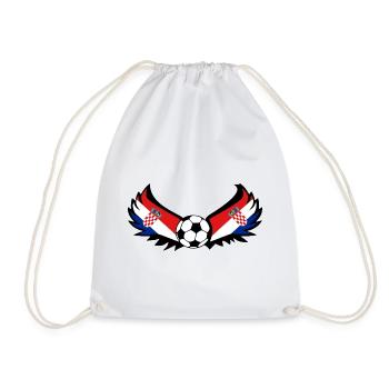 Soccer Croatia - Drawstring Bag - white - Front