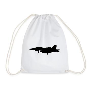 Avion de Chasse - Sac de sport léger - blanc - Devant