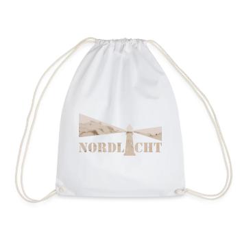 Northern light dune - Drawstring Bag - white - Front