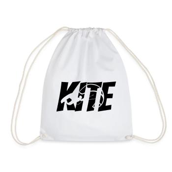Kiteboard - Turnbeutel - Weiß - Vorne