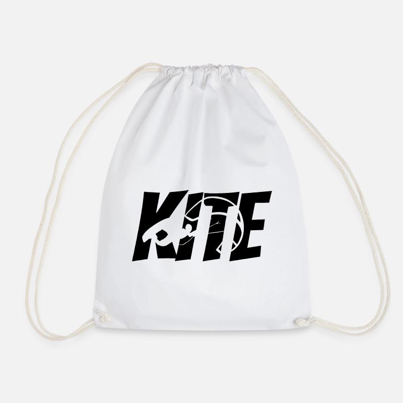 Kiteboard - Turnbeutel - Weiß