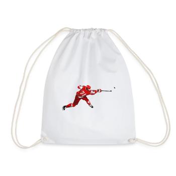 hockey - Drawstring Bag - white - Front