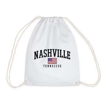 Nashville Tennesee - Turnbeutel - Weiß - Vorne