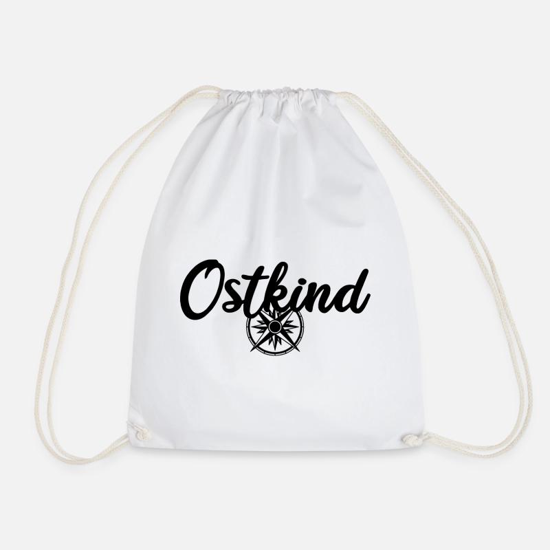 Ostkind DDR Ossi Kind des Ostens - Turnbeutel - Weiß