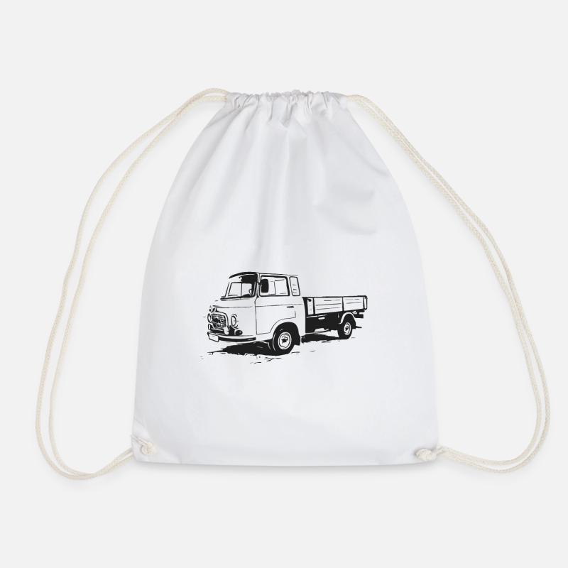 Barkas Pritsche - Pritschenwagen - Turnbeutel - Weiß