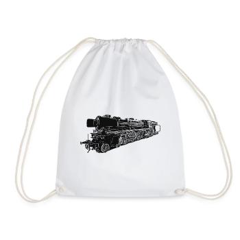 Steam locomotive 01 180 - Drawstring Bag - white - Front