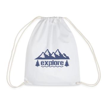 explore - Turnbeutel - Weiß - Vorne