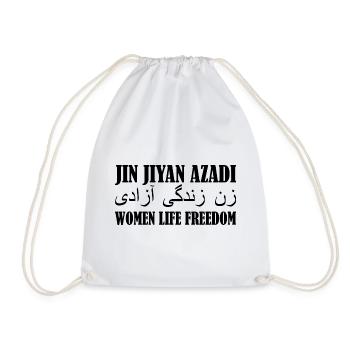 Women life freedom jin jiyan azadi - Sac de sport léger - blanc - Devant