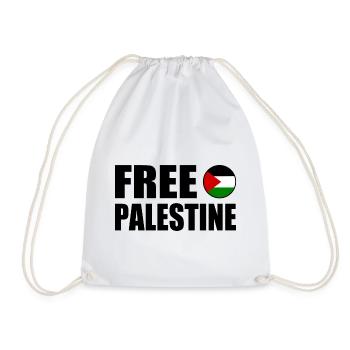 Free palestine - Sac de sport léger - blanc - Devant