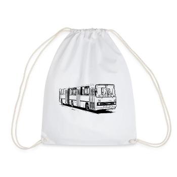 Ikarus Gelenkbus - Turnbeutel - Weiß - Vorne