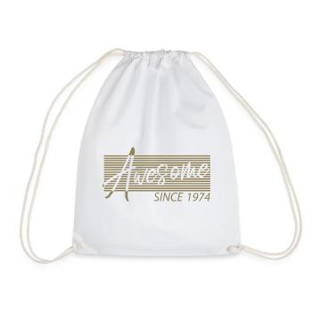 Génial depuis 1974 Anniversaire Rétro - Sac de sport léger - blanc - Devant