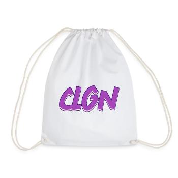 CLGN | Kurzform Köln - Turnbeutel - Weiß - Vorne
